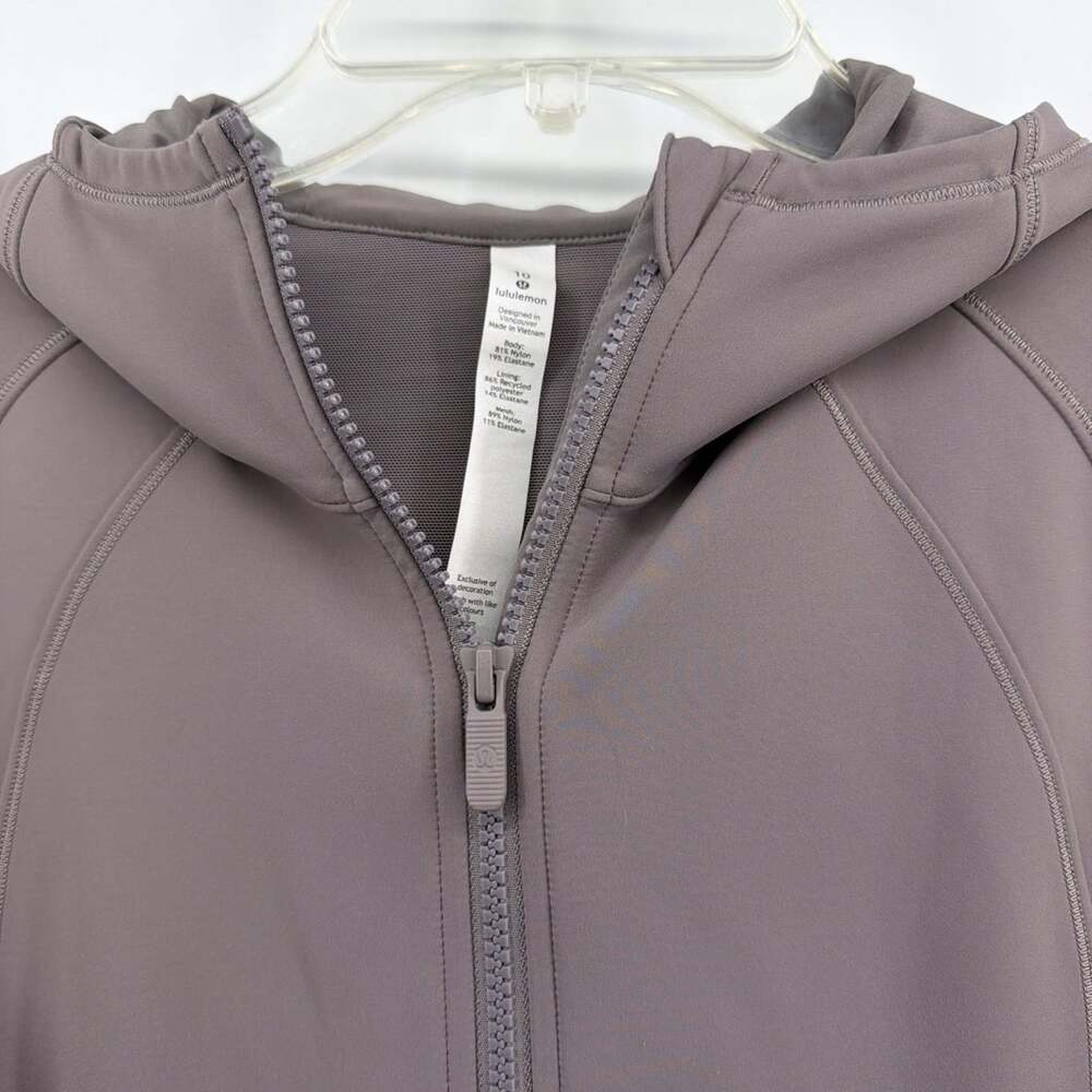 Lululemon Women’s Day Maker Full Zip Hoodie LNRR Lunar Rock Size 10 - Picture 2 of 15